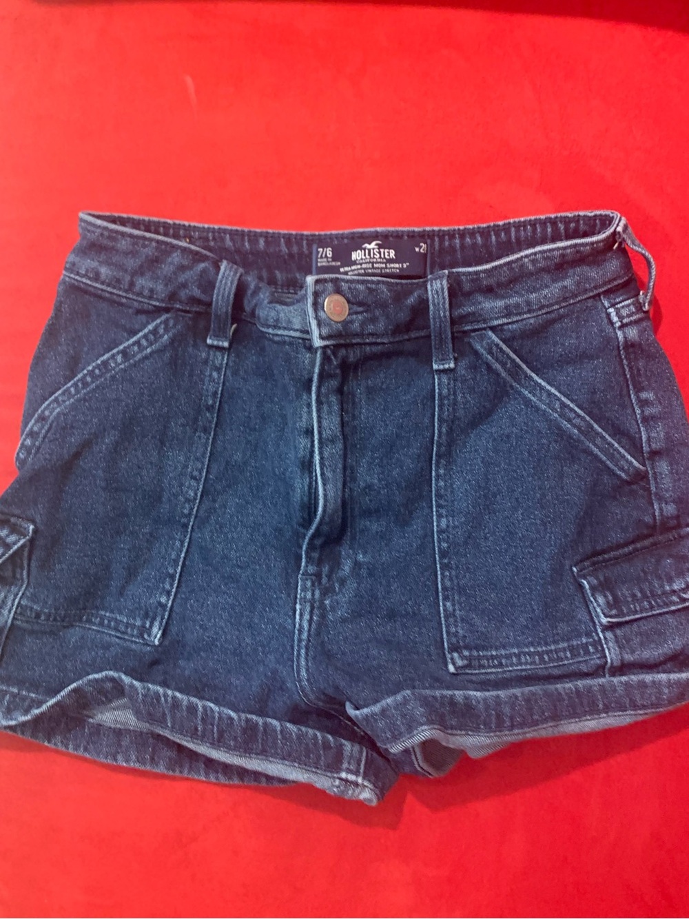 Hollister ultra high-rise mom shorts